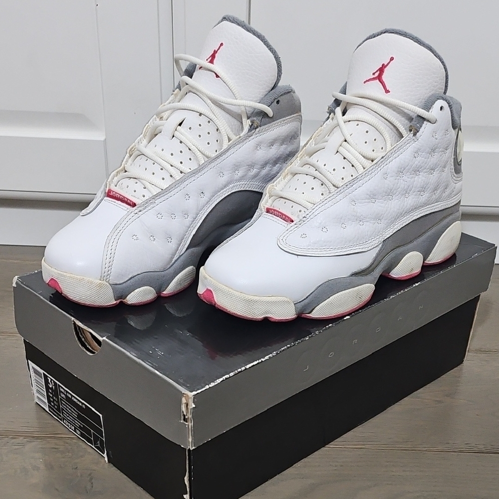 Air Jordan Retro 13 Sneakers - White and Gray